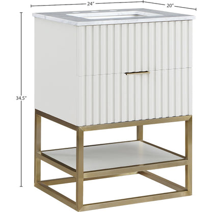 Monad White Bathroom Vanity