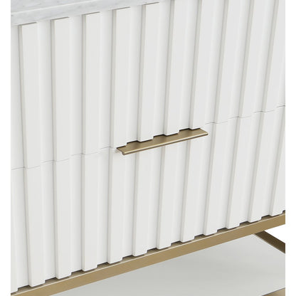 Monad White Bathroom Vanity
