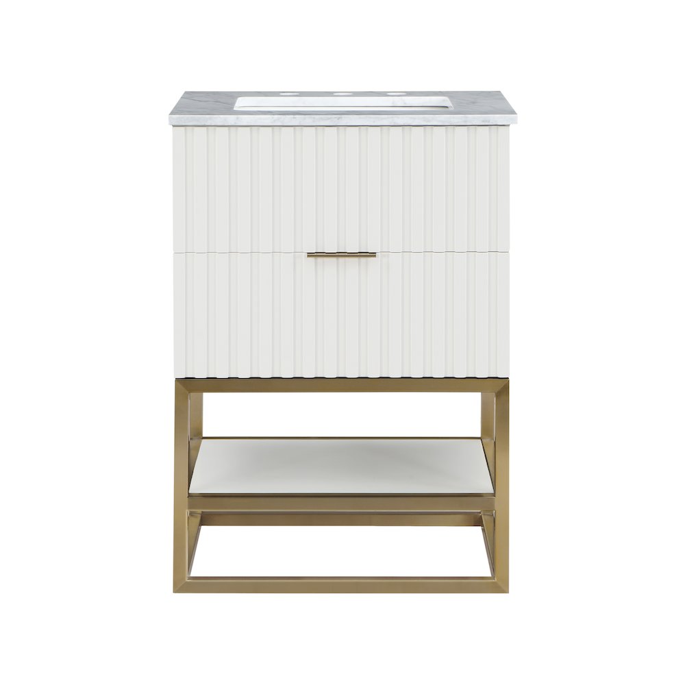 Monad White Bathroom Vanity