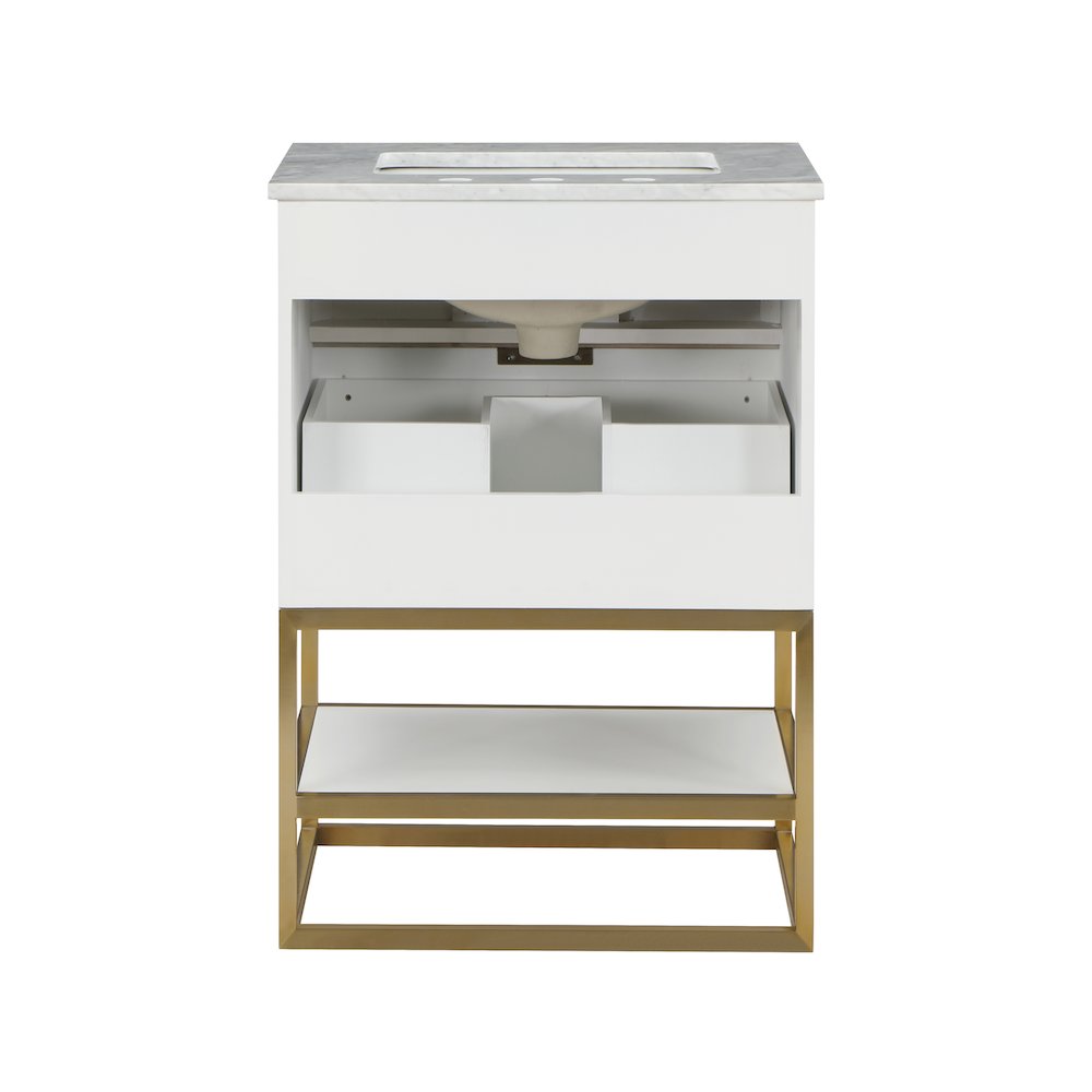 Monad White Bathroom Vanity