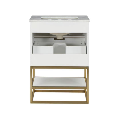 Monad White Bathroom Vanity