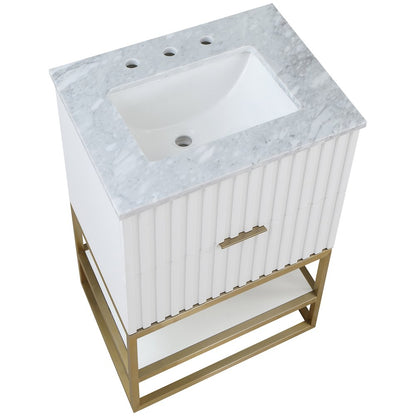 Monad White Bathroom Vanity