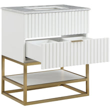 Monad White Bathroom Vanity
