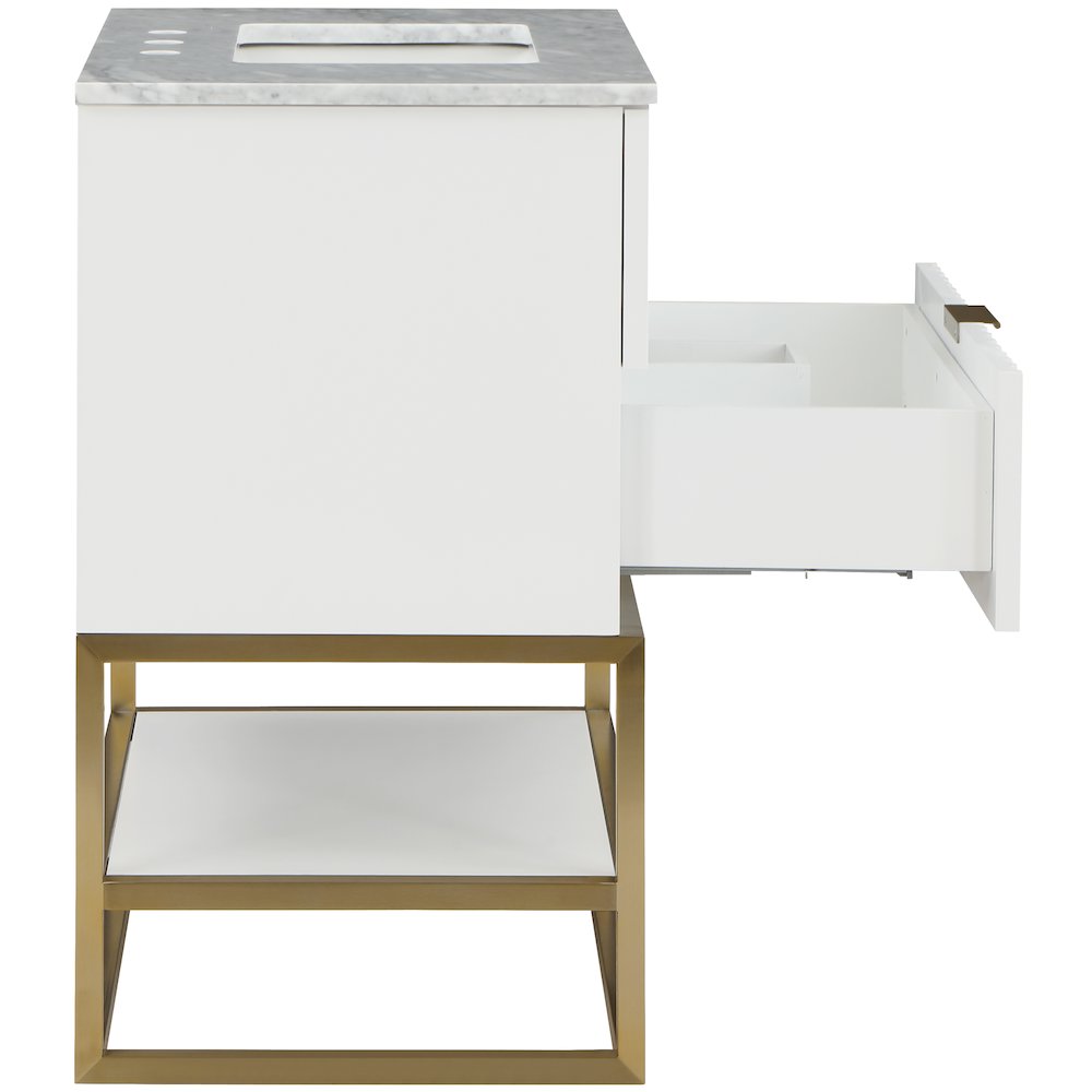 Monad White Bathroom Vanity