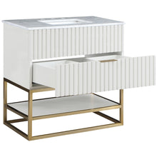 Monad White Bathroom Vanity