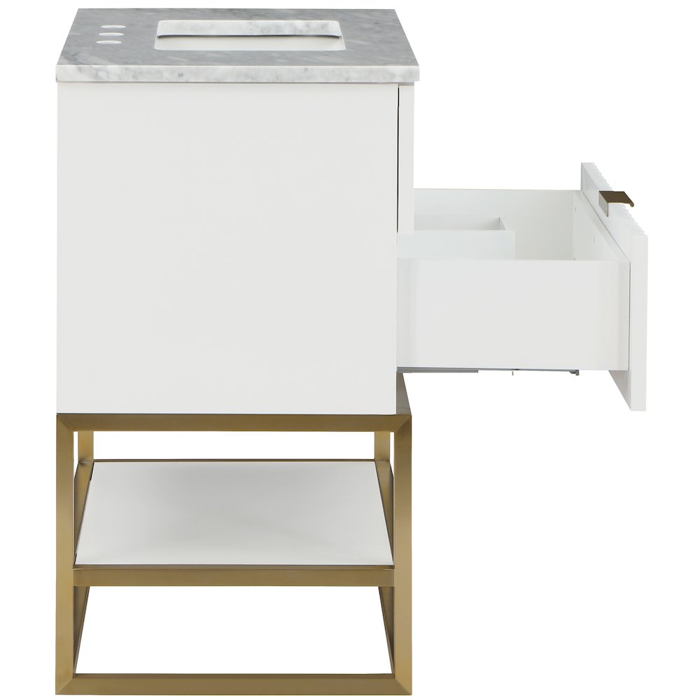 Monad White Bathroom Vanity