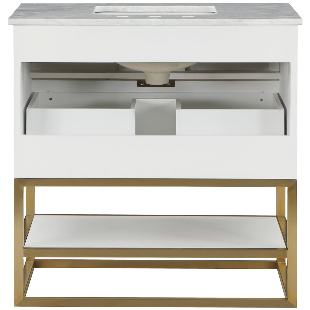 Monad White Bathroom Vanity