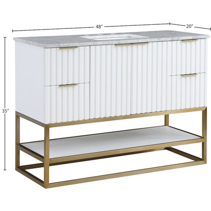 Monad White Bathroom Vanity