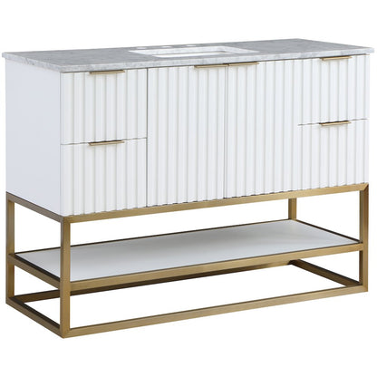 Monad White Bathroom Vanity