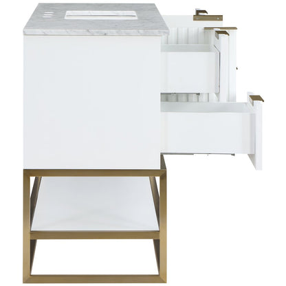 Monad White Bathroom Vanity