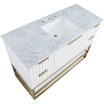 Monad White Bathroom Vanity