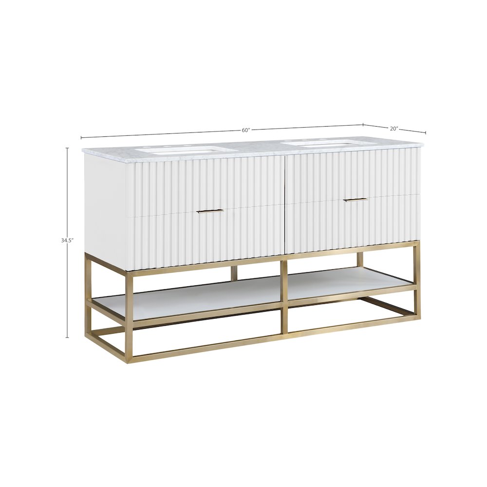 Monad White Bathroom Vanity