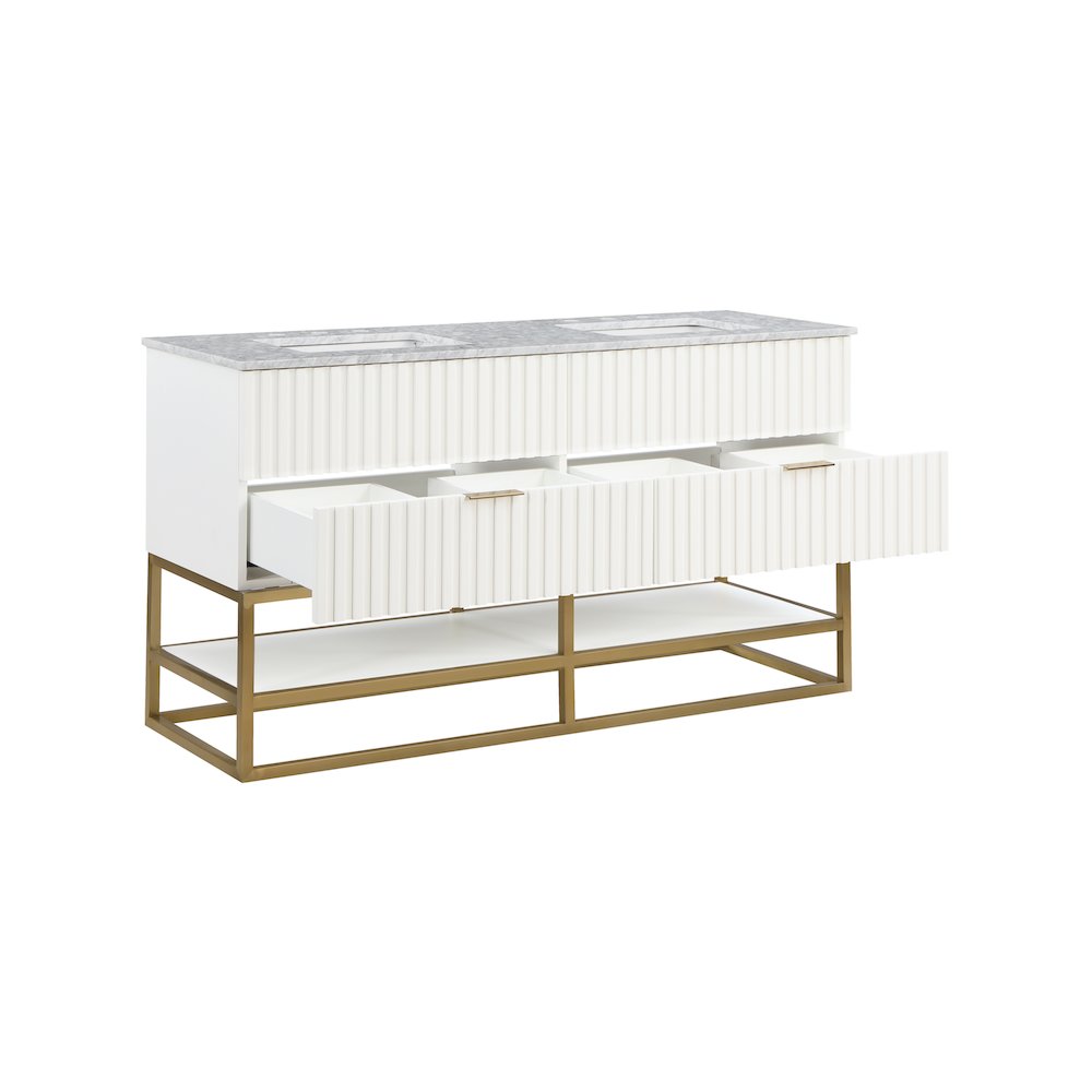 Monad White Bathroom Vanity