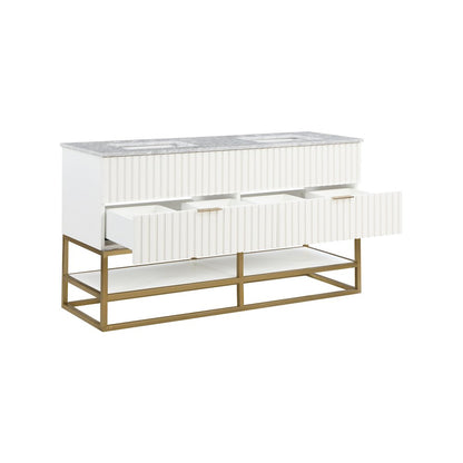Monad White Bathroom Vanity
