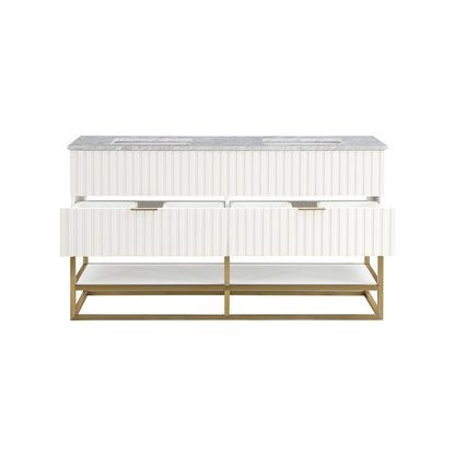Monad White Bathroom Vanity