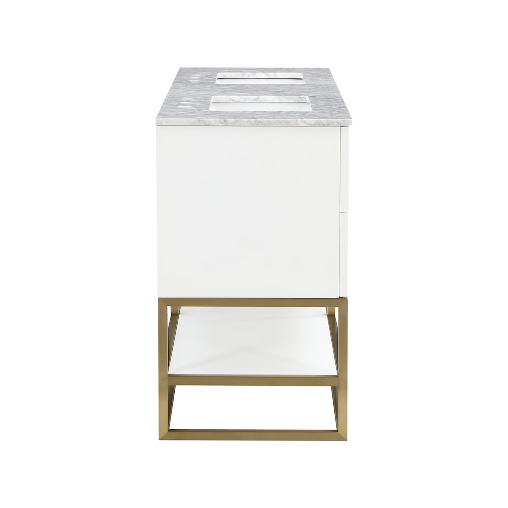 Monad White Bathroom Vanity