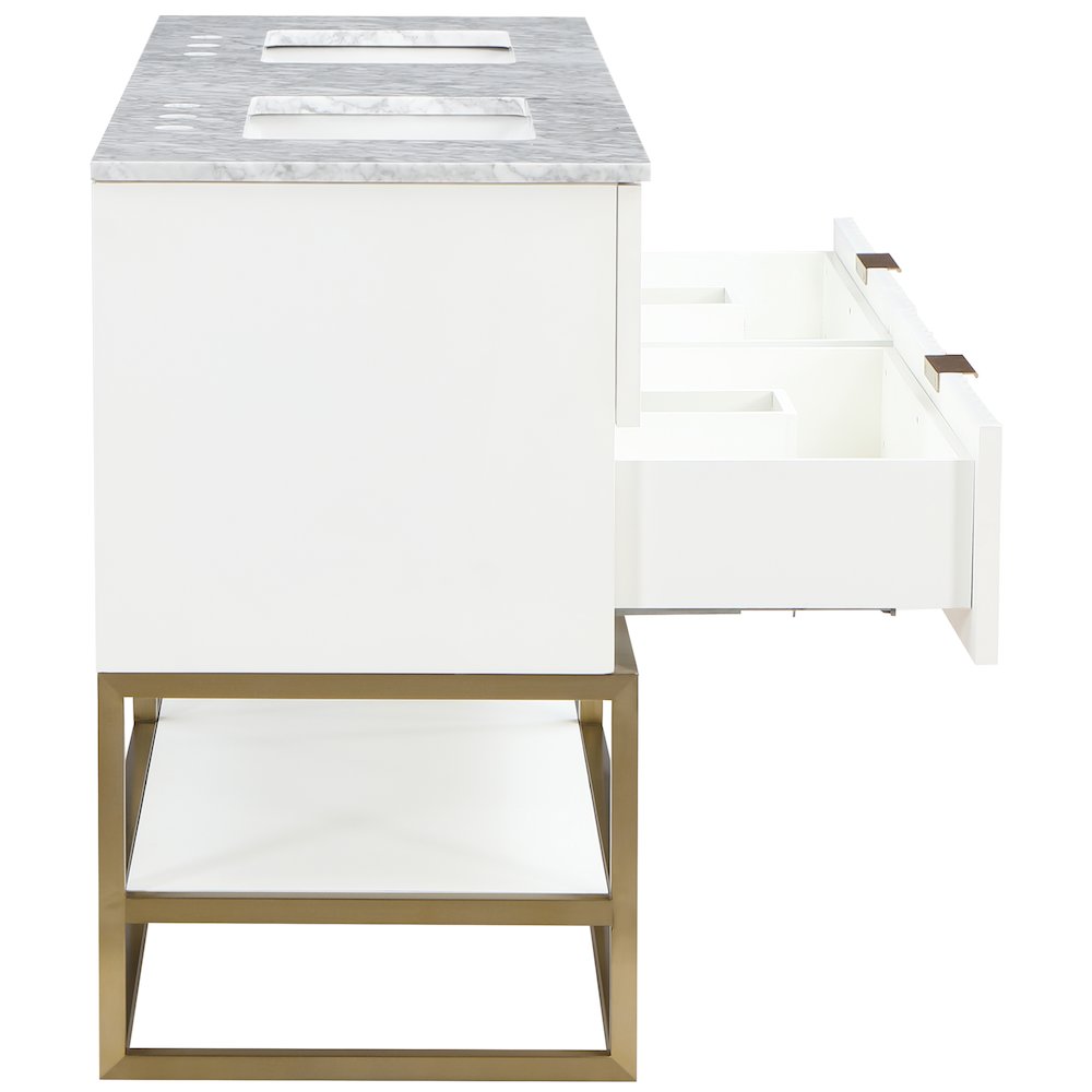 Monad White Bathroom Vanity