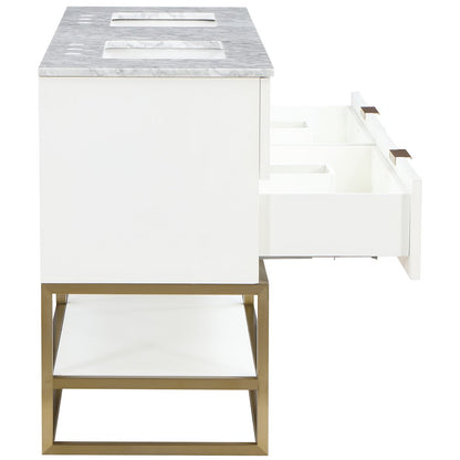 Monad White Bathroom Vanity