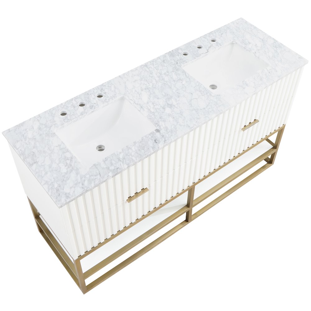 Monad White Bathroom Vanity