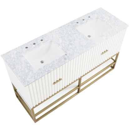 Monad White Bathroom Vanity