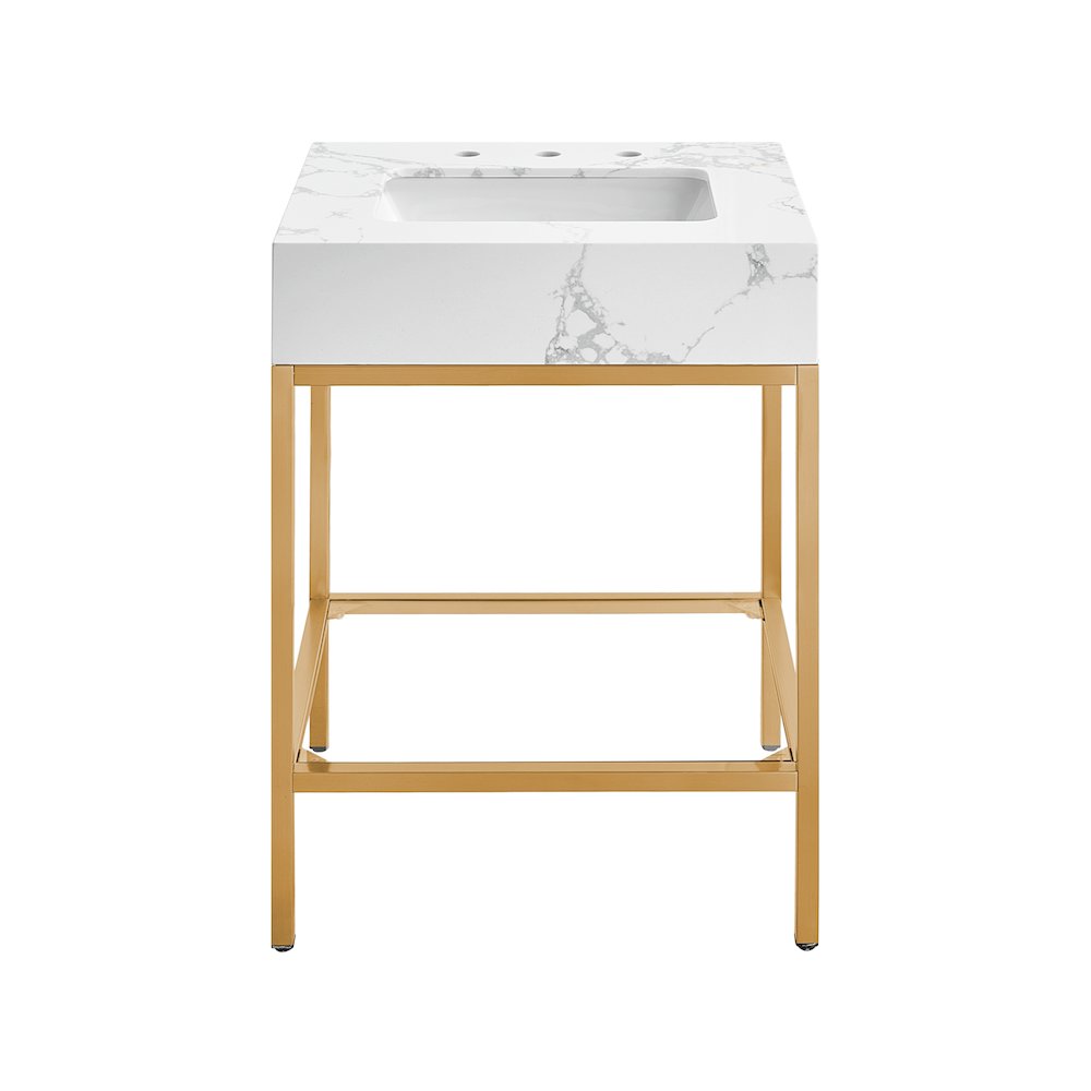 Marmo White Engineered Marble Bathroom Vanity