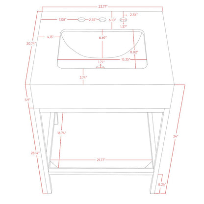 Marmo White Engineered Marble Bathroom Vanity