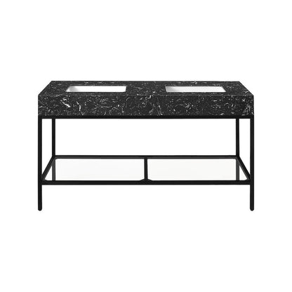 Marmo Black Engineered Marble Bathroom Vanity