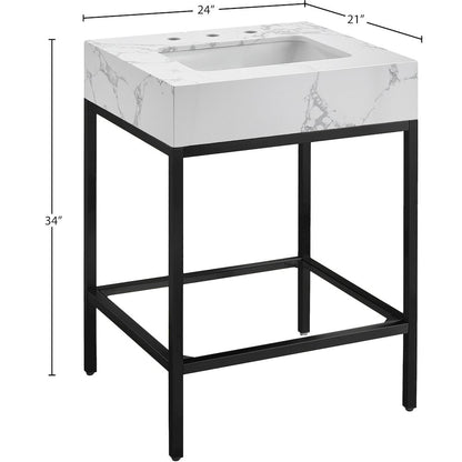 Marmo White Engineered Marble Bathroom Vanity