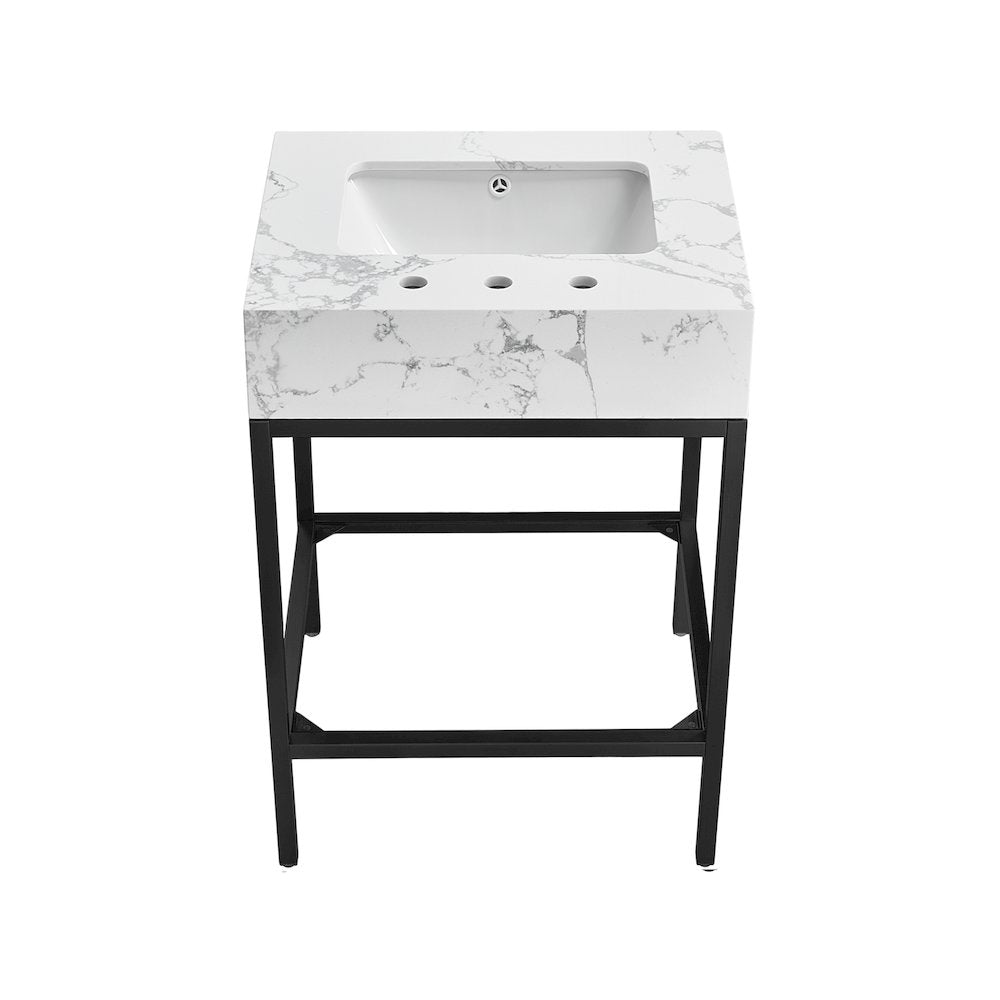 Marmo White Engineered Marble Bathroom Vanity
