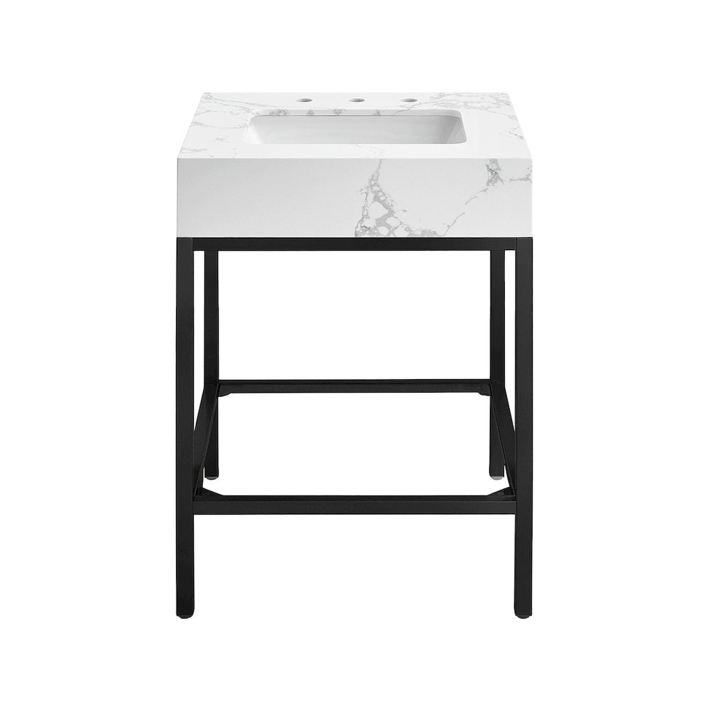 Marmo White Engineered Marble Bathroom Vanity
