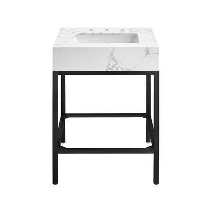 Marmo White Engineered Marble Bathroom Vanity