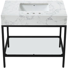 Marmo White Engineered Marble Bathroom Vanity