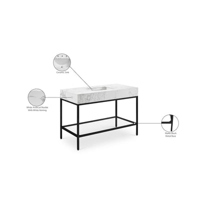 Marmo White Engineered Marble Bathroom Vanity