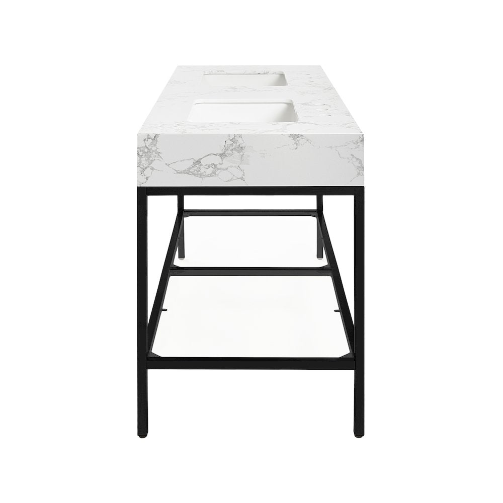 Marmo White Engineered Marble Bathroom Vanity