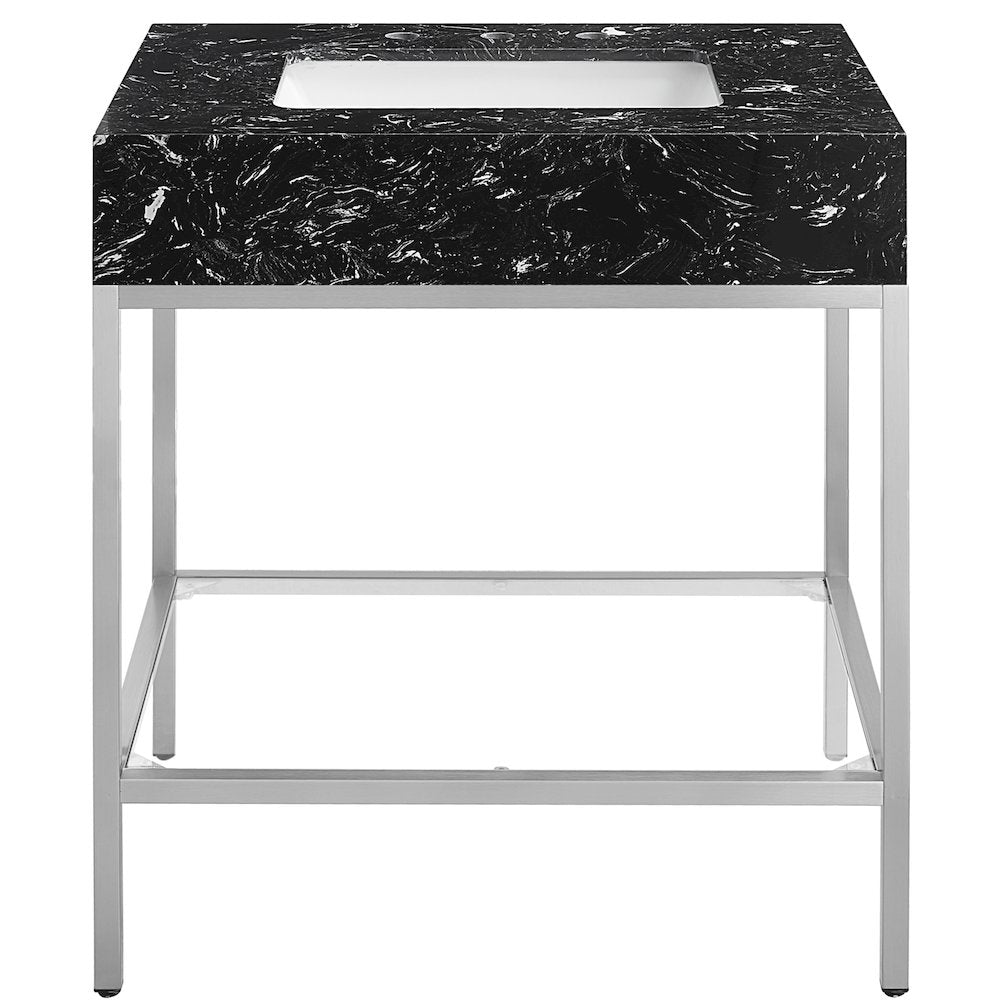 Marmo White Engineered Marble Bathroom Vanity