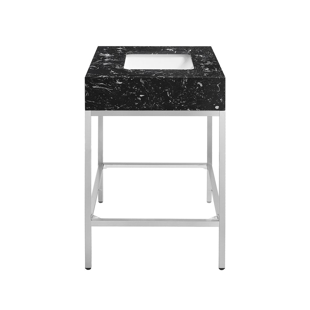 Marmo White Engineered Marble Bathroom Vanity