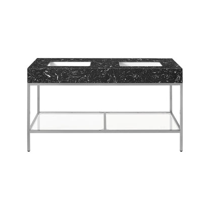 Marmo Black Engineered Marble Bathroom Vanity