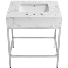 Marmo White Engineered Marble Bathroom Vanity