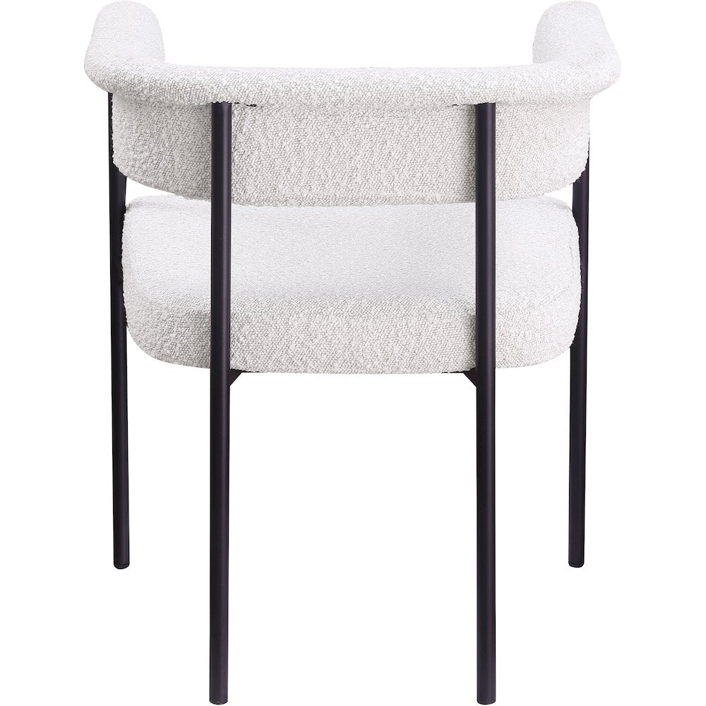 Malin Cream Boucle Fabric Dining Chair, Set of 2