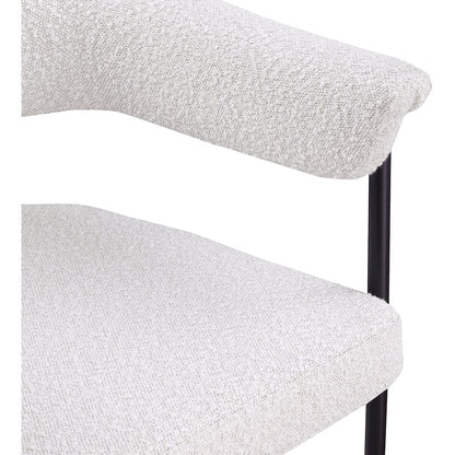 Malin Cream Boucle Fabric Dining Chair, Set of 2
