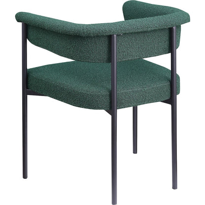 Malin Green Boucle Fabric Dining Chair, Set of 2