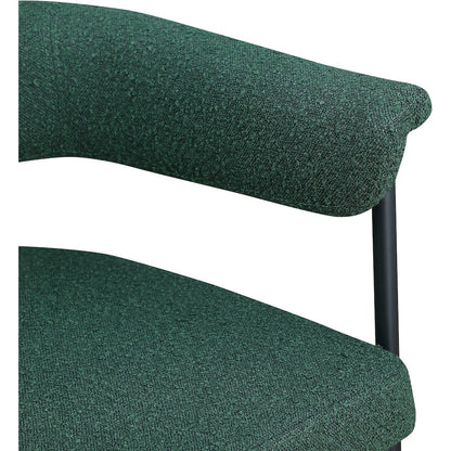Malin Green Boucle Fabric Dining Chair, Set of 2