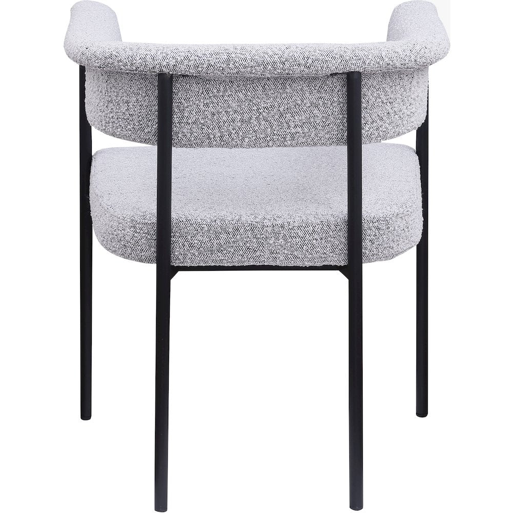 Malin Grey Boucle Fabric Dining Chair, Set of 2