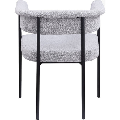 Malin Grey Boucle Fabric Dining Chair, Set of 2