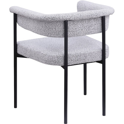 Malin Grey Boucle Fabric Dining Chair, Set of 2
