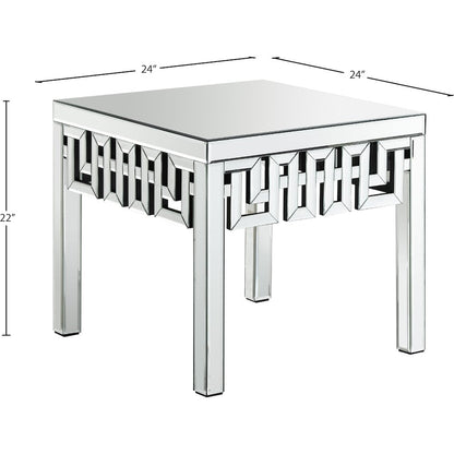Aria Mirrored End Table
