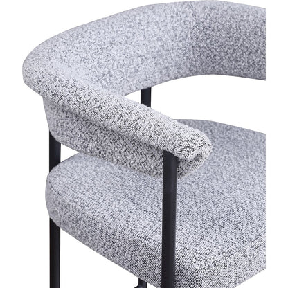 Malin Grey Boucle Fabric Counter Stool, Set of 2