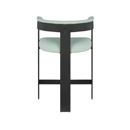 Romeo Mint Green Vegan Leather Counter Stool, Set of 2