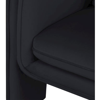 Sloan Black Velvet Accent Chair
