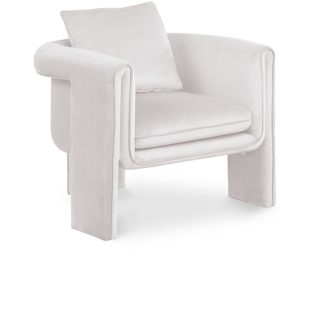 Sloan Cream Velvet Accent Chair